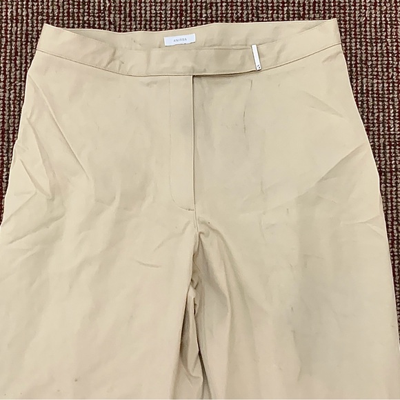 NWT Women's 12 Petite Liz Claiborne Anissa Cotton Blend Flat Front Pants - Picture 6 of 15